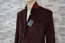 RALPH LAUREN HERREN KORD SAKKO JACKETT PFLAUME 110 NEU