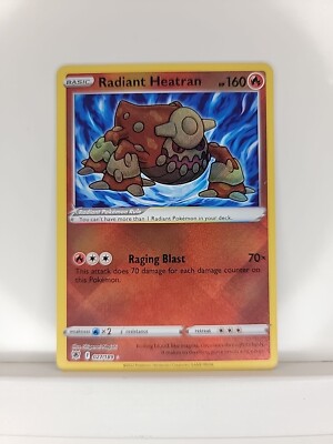 radiant heatran pokemon card 027/189 Holo Astral Radiance Colorless Iron Hammer (80+) If this Pokmon has any Fire Energy attached Radiant Greninja & Heatran Pokemon