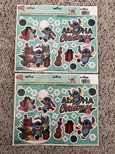 Disney Stitch Christmas Winter Window Clings 2 Packs 24 Clings In Each New
