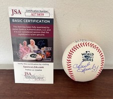 David Hensley Signed Autographed 2022 World Series Baseball Houston Astros JSA