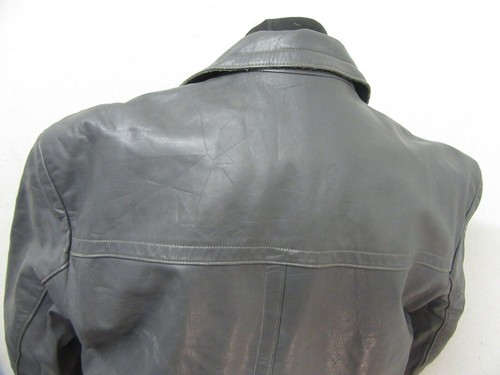 CHAQUETA GABARDINA DE CUERO VINTAGE AÑOS 60 TALLA UKL, EXCELENTE CALIDAD ALEMANA - Imagen 13 de 19