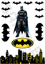 BATMAN   edible Cake decoration cake toppers A4 Icing or Wafer