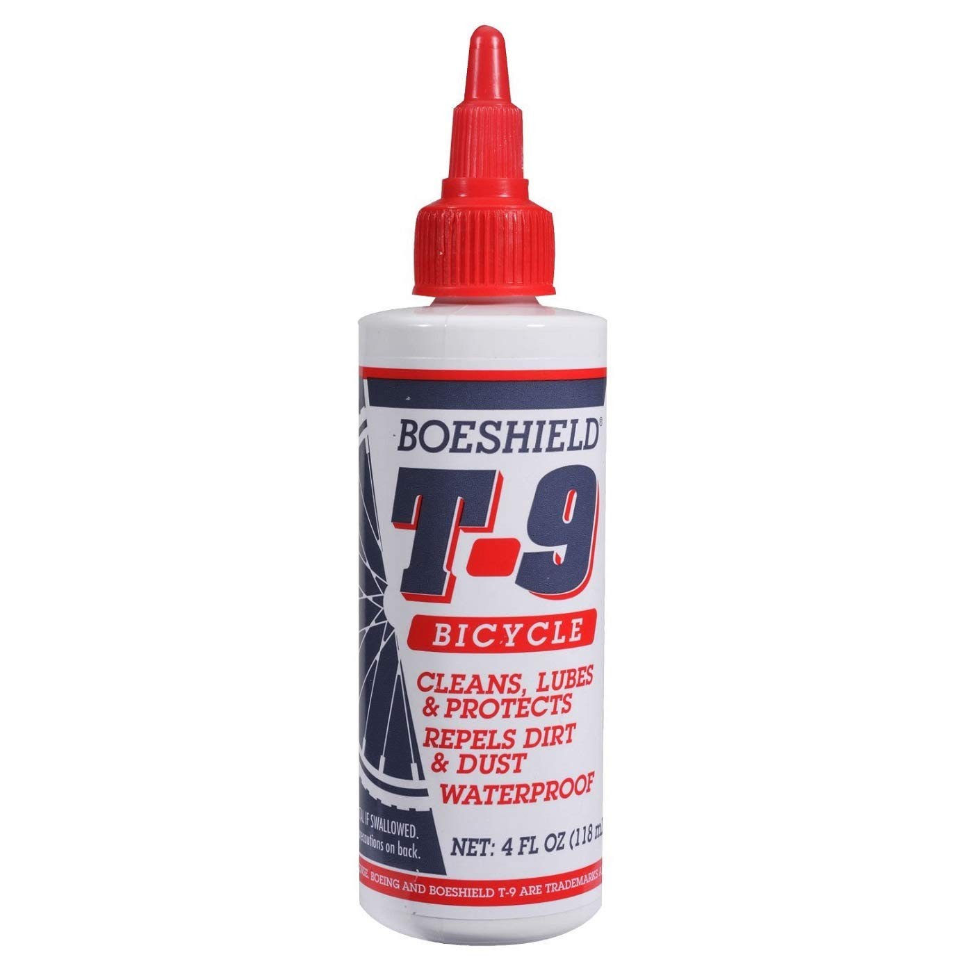 Boeshield T-9 Bicycle Chain Waterproof Lubricant and Rust 4 oz Liquid, White 