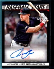 2020 Topps Baseball Stars Autographs   AUTO Black #BSAJB Jake Bauers   # 110/199