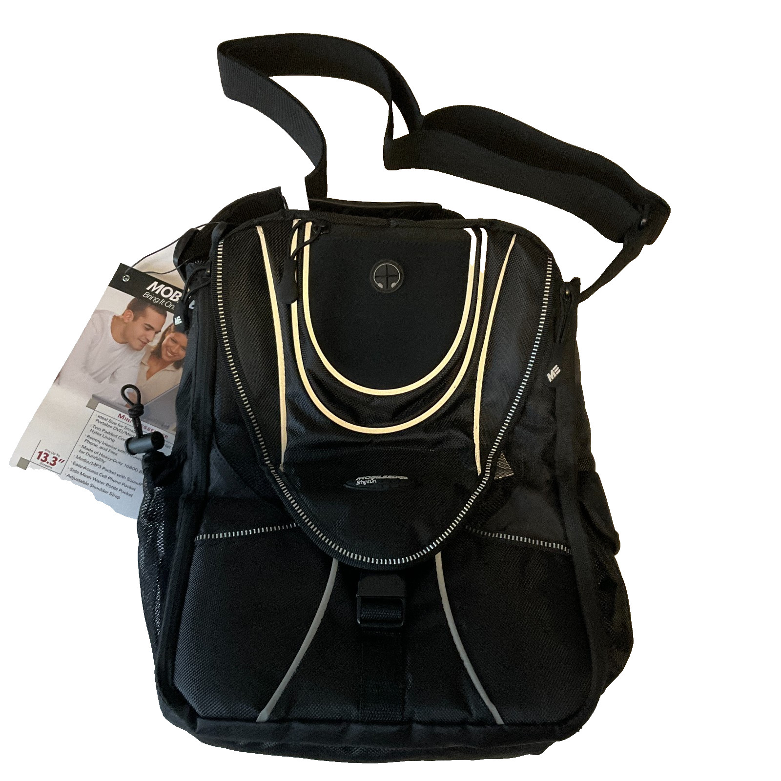 Mobile Edge Mini Messenger Bring It On Laptop Bag Mini Chromebook Black 13.3