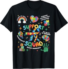 Autism Awareness Support Squad Puzzle Heart Unisex T-Shirt