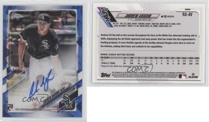 2021 Topps Chrome Sapphire Edition Rookie Auto Andrew Vaughn #RA-AV Auto RC