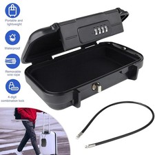 Portable Safe Box Combination Security Case Travel Lockbox with Code Waterproof