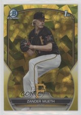 2023 Bowman Chrome Draft Sapphire Edition Yellow 6/75 Zander Mueth #BDC-131 0q4s