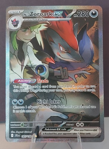 N's Zoroark ex 185/159 Journey Together Pokemon Holo NM