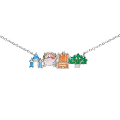 Jewelry Disney World 4 Parks Attraction Icons Necklace Inspired By Girls Crew
