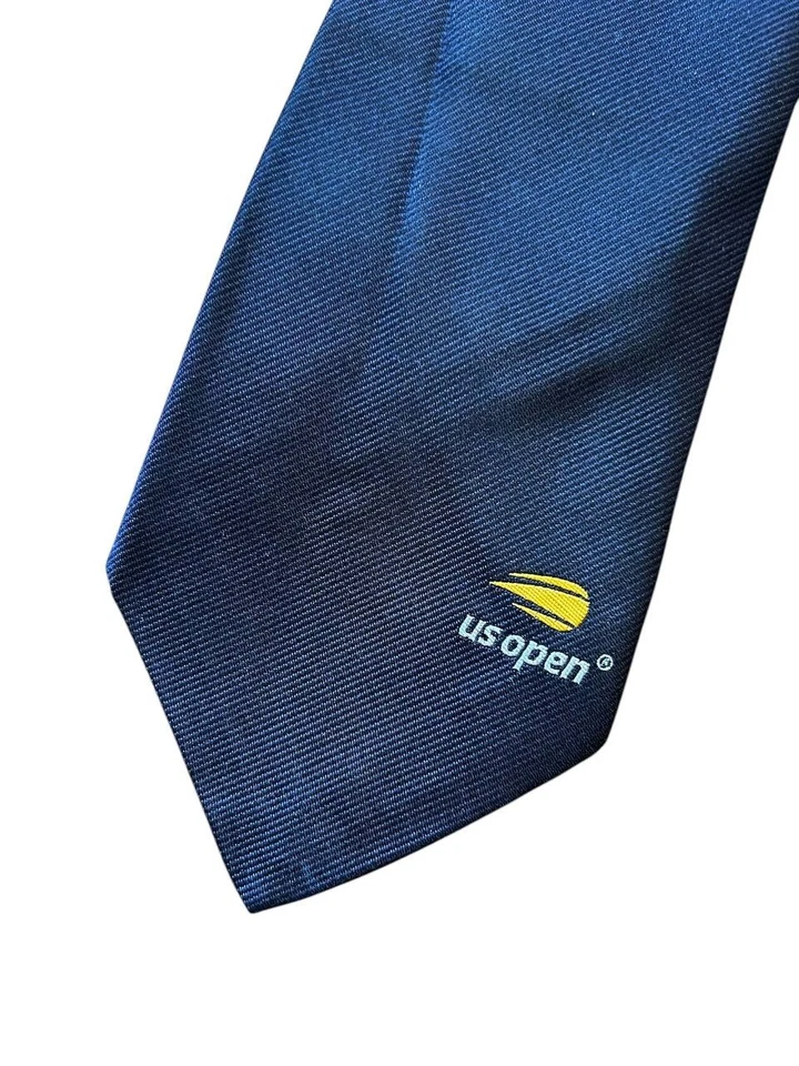 POLO Ralph Lauren US Open Men's Tie 100% Silk Navy Blue Made in Italy NWT $125 - Image 3 of 4