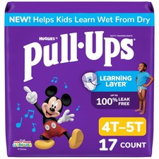 Pull-Ups Boys' Potty Training Pants Size 4T-5T 17 Count