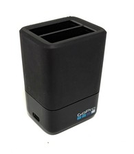 Genuine GoPro Dual Battery Charger for Hero 5 6 7 8 Black with USB cables