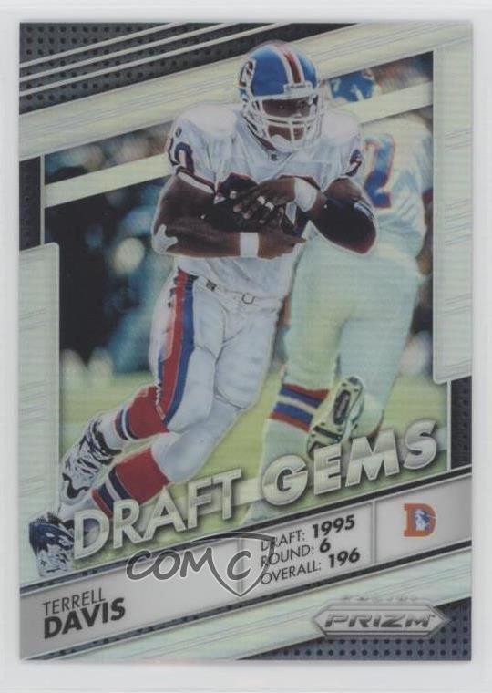 2016 Panini Prizm Draft Gems Silver Prizm Terrell Davis #20 HOF 0i1b