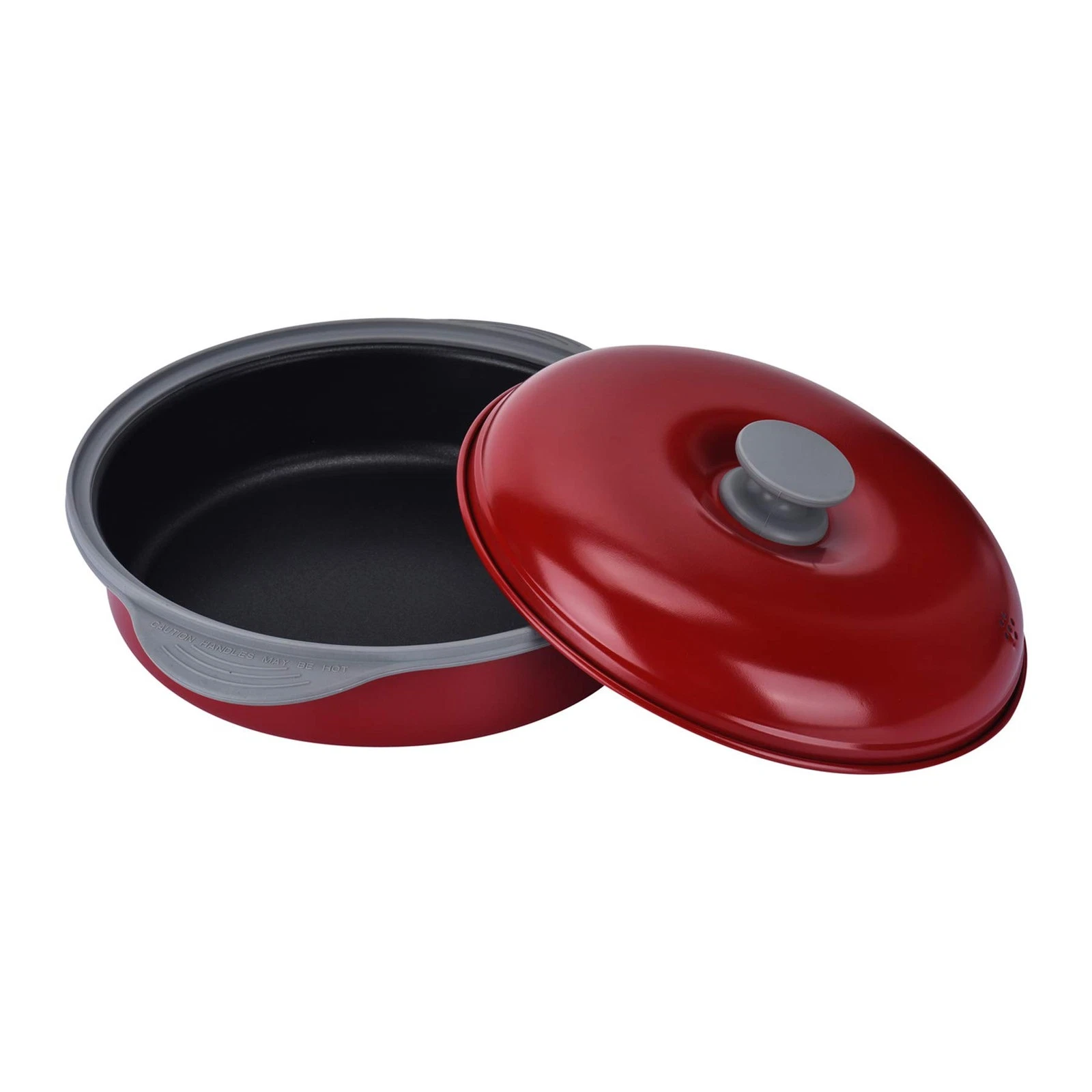 Microwave Frying Pan Skillet, Grill & Crisper Pan with Lid Allows You to Fry,...