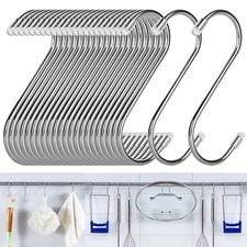 100Pcs S Hooks for Hanging 3.5 Inch S Shaped Hanging Hooks Heavy Duty S Hooks...