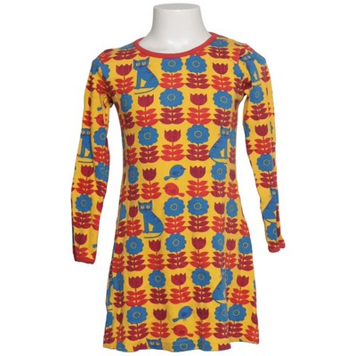 Duns, Kleid, Größe: 116, Gelb/Blau/Rot/Mehrfarbig, Bio-Baumwolle, Print #IDd