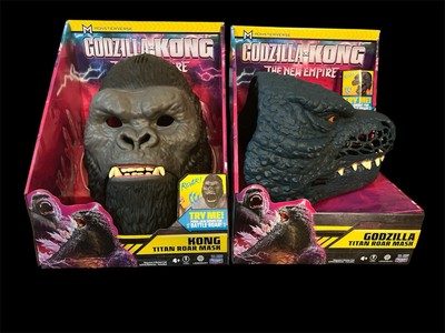 Godzilla x Kong The New Empire GODZILLA & KONG Titan Roar Mask Playmates Lot