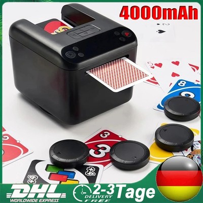 Kartengeber Elektrisch Automatisch mit 4 Rufknöpfen für Texas Hold'em Blackjack