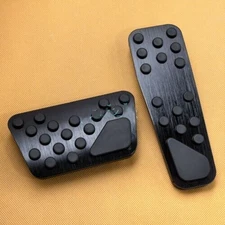 Black Foot Brake Gas Accelerator Pedal Pad Cover For Dodge Challenger Charger