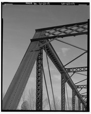 19. DETAIL VIEW TOP CHORD INCLINED END POST CONNECTION SHORT TRUSS, OUTSIDE -