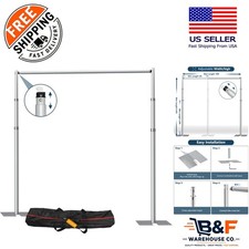 Portable 10x8.6ft Heavy Duty Backdrop Stand Kit - Ideal for Event Decoration