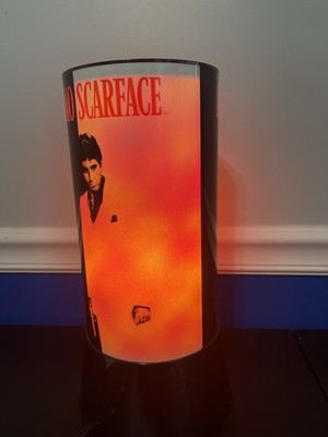 Vintage 1994 Rabbit Tanaka Alpacino Scarface Rotating Motion Lamp