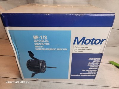 5KCP39GGP993AS Blower Motor Replaces GE genteq 5KCP39GGY923S 3S009 1/3HP 1075RPM