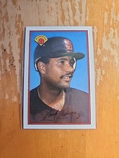 Baseball Card Single Sandy Alomar, Jr. 1989 Bowman #454 Rookie Padres MLB B689