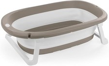 Foldable Baby Bathtub – Compact, Stone Grey, Space-Saving for Small Bathrooms
