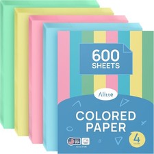 Alitte Colored Paper 8.5 x 11 - Copy Paper, 6...