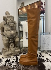 Overkneestiefel Gia Borghini 39 w Neu Hoher Schaft Plateau Chunky Boots Stiefel