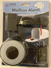 Power to Go Mailbox Alarm Instant Alert Wireless Security System New Sealed