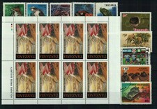 Tansania - Briefmarkenlot - 1 Steckkarte - postfrisch/gestempelt