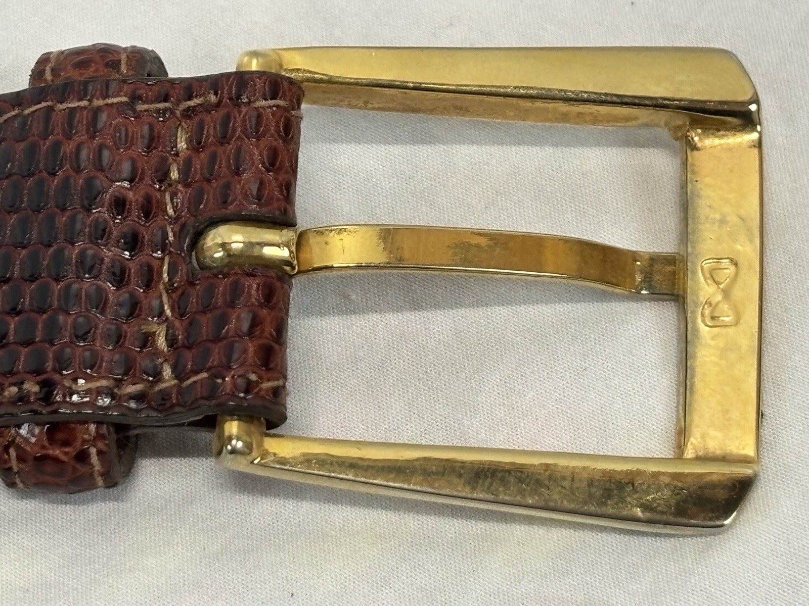 Hand Crafted Trafalgar Java Lizard Leather Belt S… - image 5