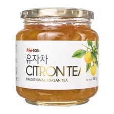 K-Eats Korean Citron Tea 580g ? Sweet & Tangy Yuzu Fruit Preserve for Drinks and