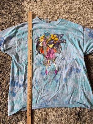 The Gorillaz Phase 1 Celebrity Take Down Rock Tie Dye XL