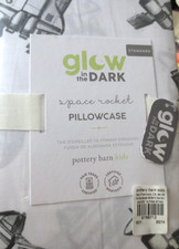 pottery barn kids space rocket pillowcase NIP