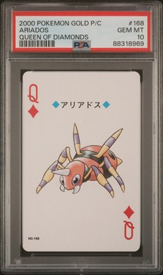 2000 POKEMON GOLD VERSION PLAYING CARDS QUEEN OF DIAMONDS #168