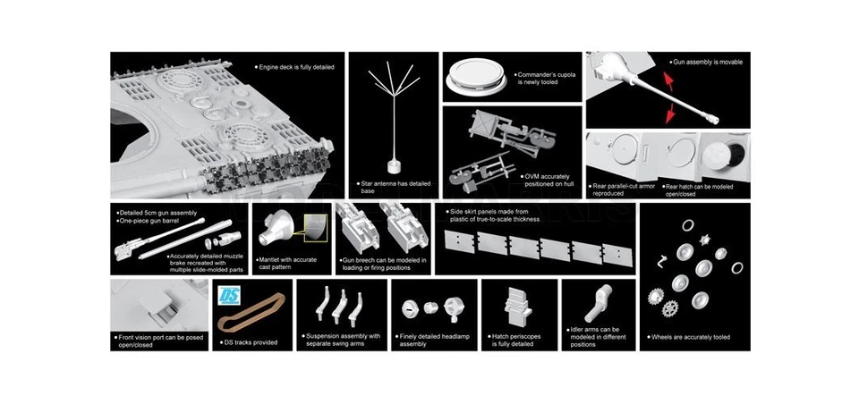 Dragon 6821 1/35 Pz.Beog.Wg.V Panther with 5cm Kw.K.39/1 - Image 3 of 4