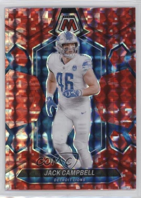 2024 Panini Mosaic Red Camo Mosaic Prizm Jack Campbell #77 14xt