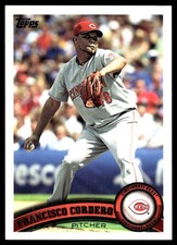 Francisco Cordero 2011 Topps #593 Reds MLB READ FREE SHIPPING AutographDen