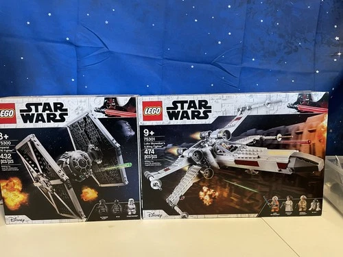 Lego Star Wars - Sets 75300 + 75301 - X-Wing & Tie Fighter NIB RARE SET COMBO!!