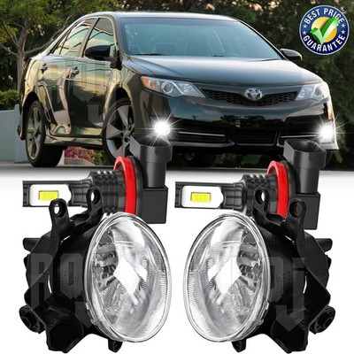 Pair For Toyota Matrix 2009-2014 Front Bumper LED Fog Light Lamps Left & Right