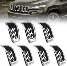 JINCHEN 7pcs Grill Mesh Inserts Fit for Jeep Cherokee 2014-2018, Honeycomb Mesh