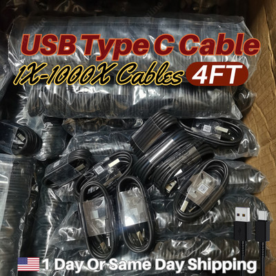 Wholesale Android Phone USB Type C Fast Charger Cable For Samsung LG Tablets Lot