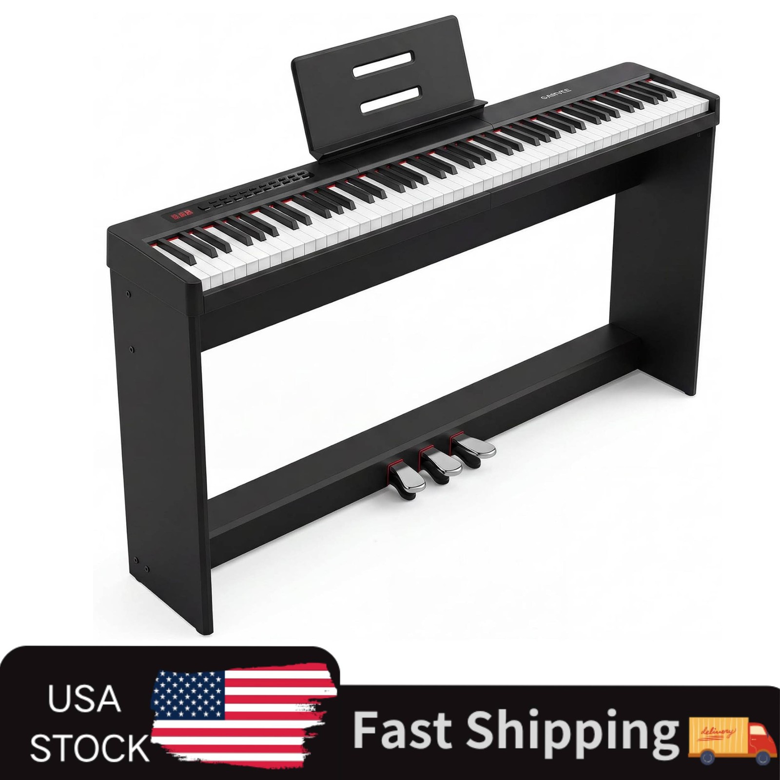 88 Key Weighted Digital Piano, Full-Size Electric Keyboard Piano for Beginners,