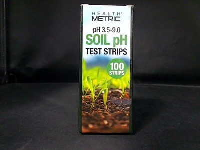 Health Metric Soil PH Test 100 Strips 3.5-9.0