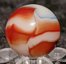 Peltier Glass NLR "Liberty" Marble. 5/8" Mint. Unique Example